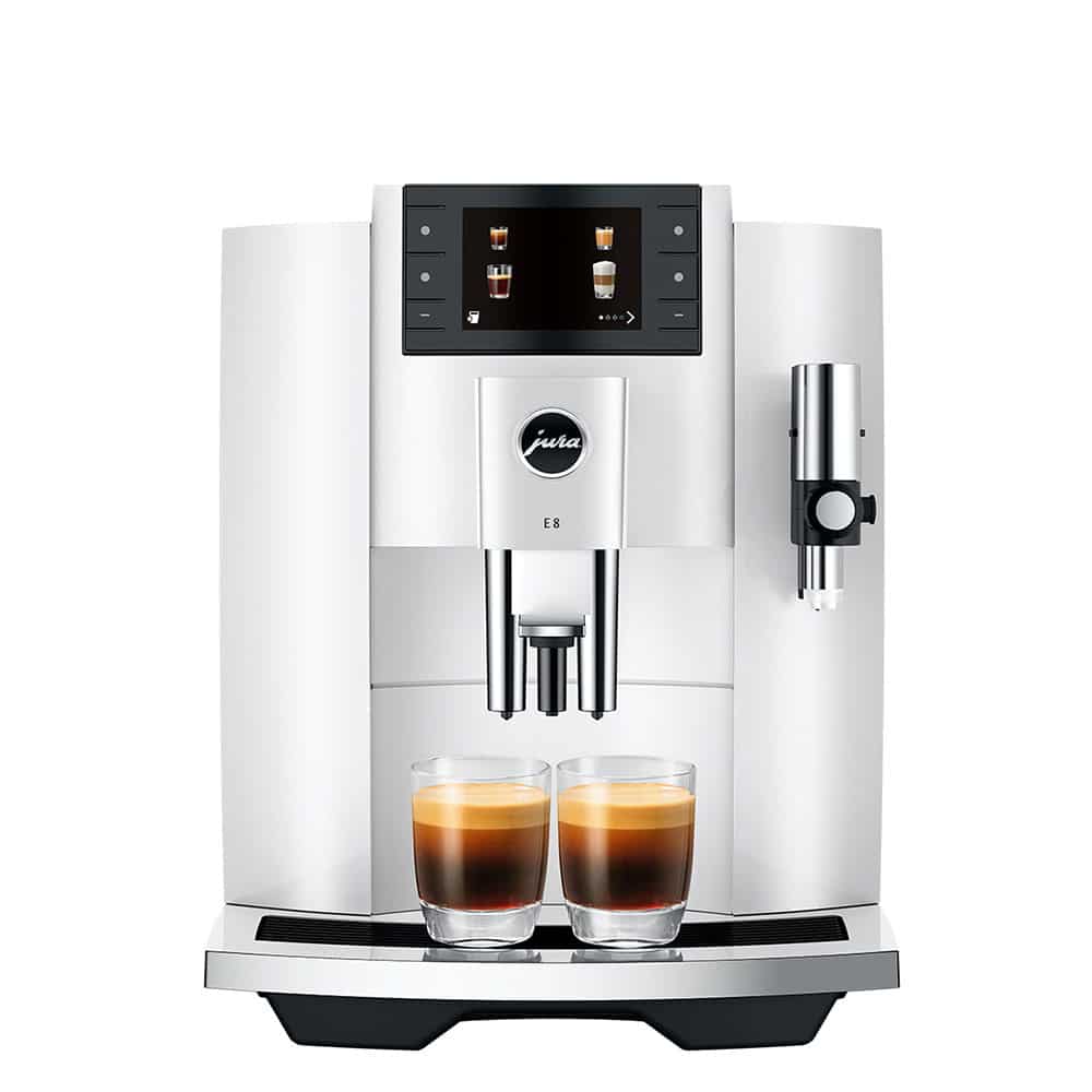 jura e8 piano white