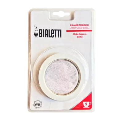 BIALETTI - 3 joints d'étanchéité et 1 filtre plat, pour 9 tasses