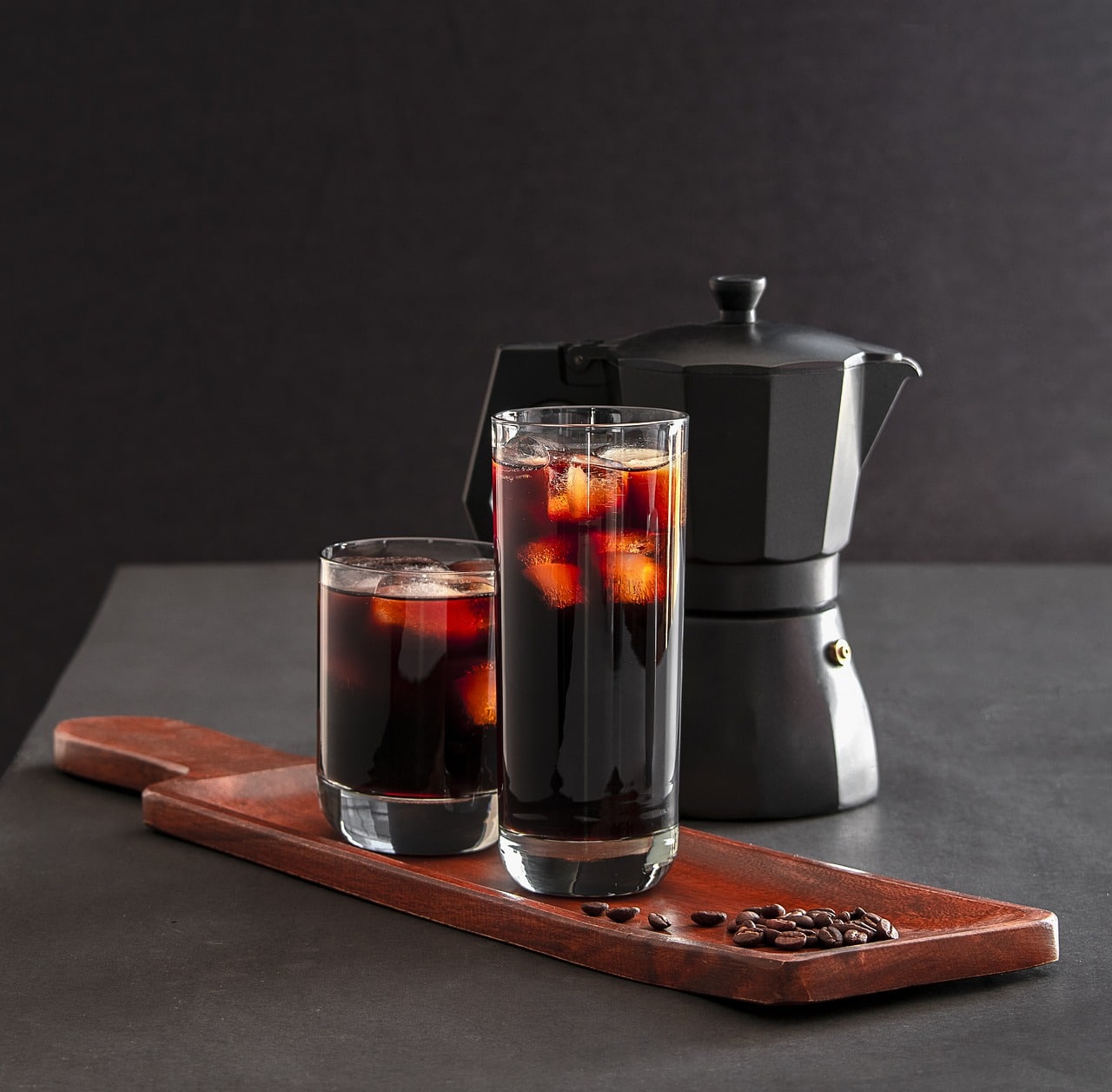 café américano glacé